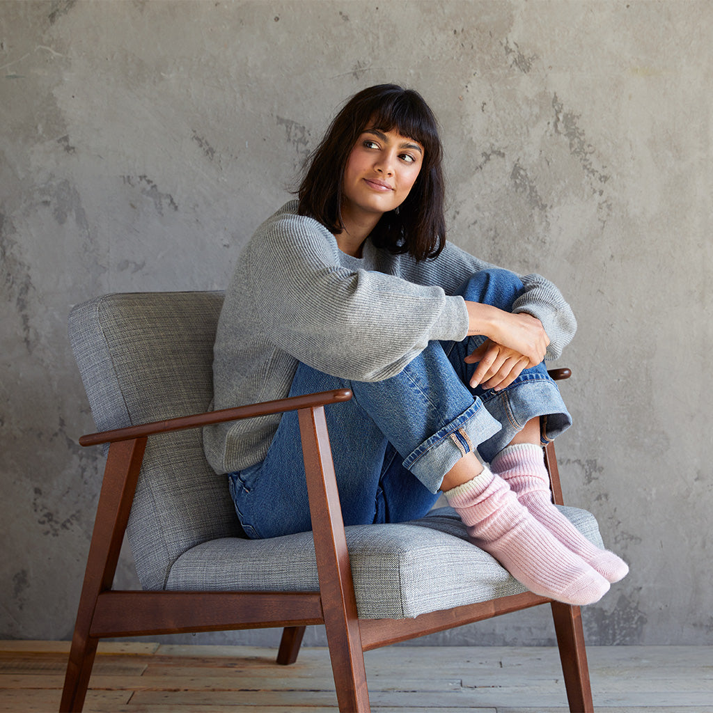 Cashmere Pink Bed Socks - Rock the Jumpsuit
