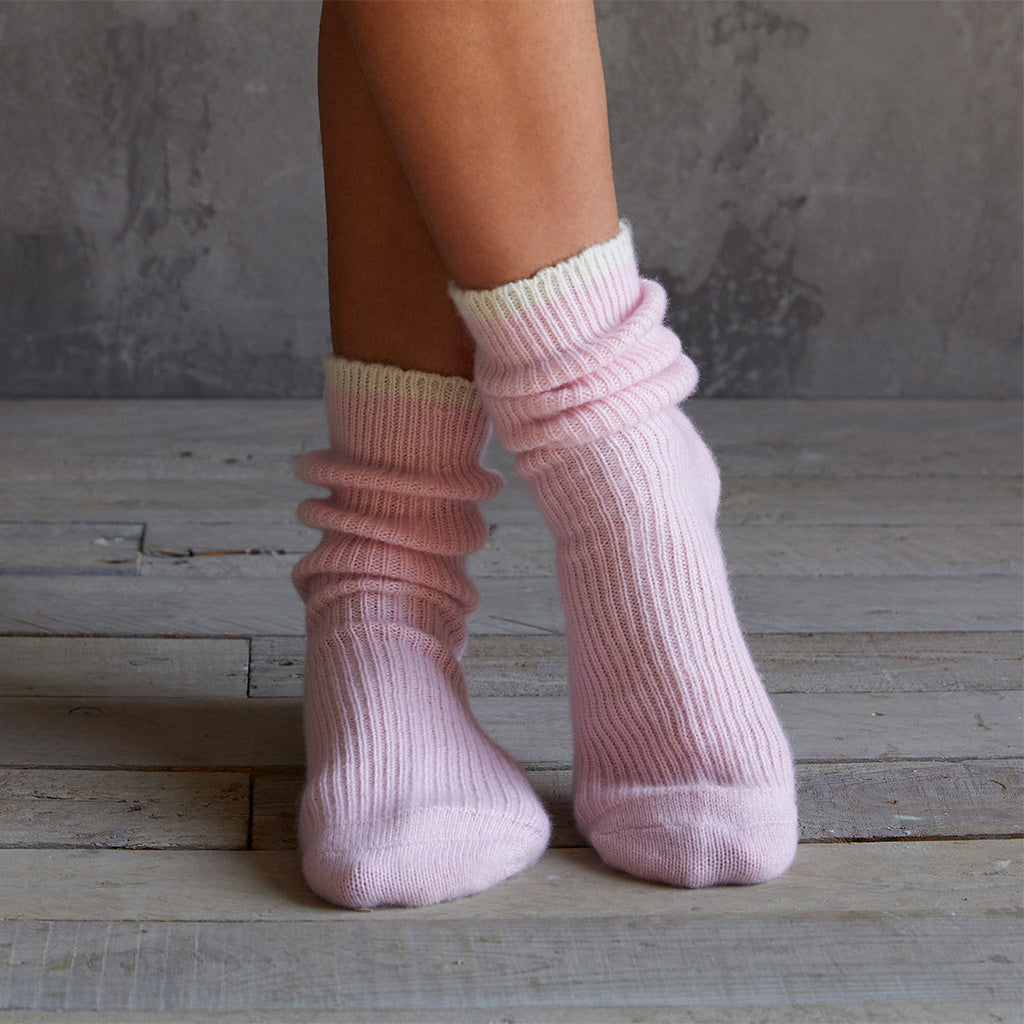 Cashmere Pink Bed Socks - Rock the Jumpsuit