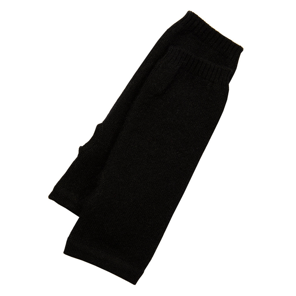 Cashmere Wrist Warmers Black - Rock the Jumpsuit