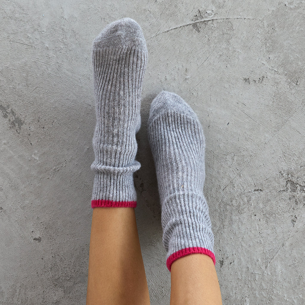 Cashmere Grey Bed Socks - Rock the Jumpsuit