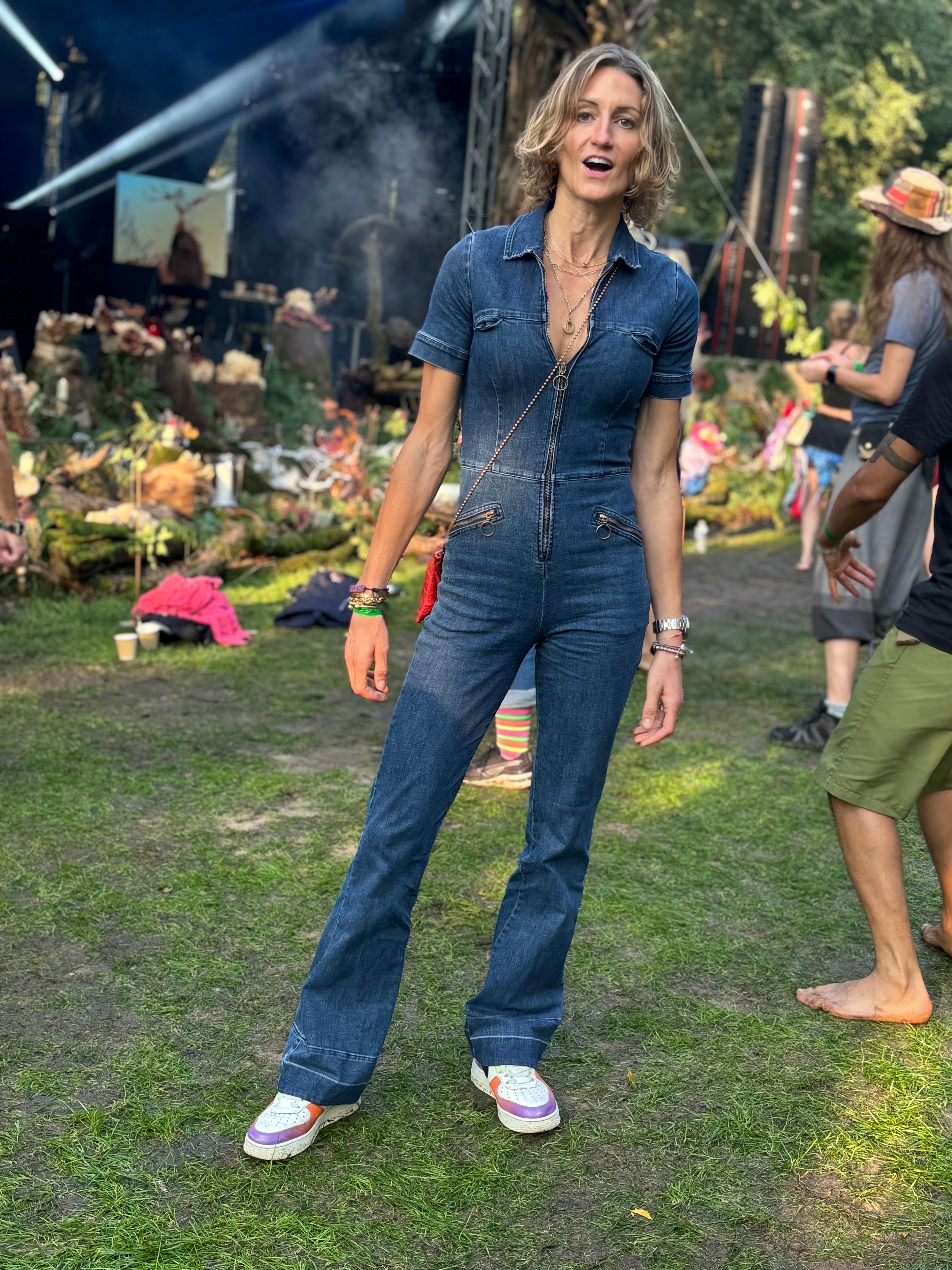 RUBY Denim Jumpsuit with Short Sleeves - Rock the Jumpsuit