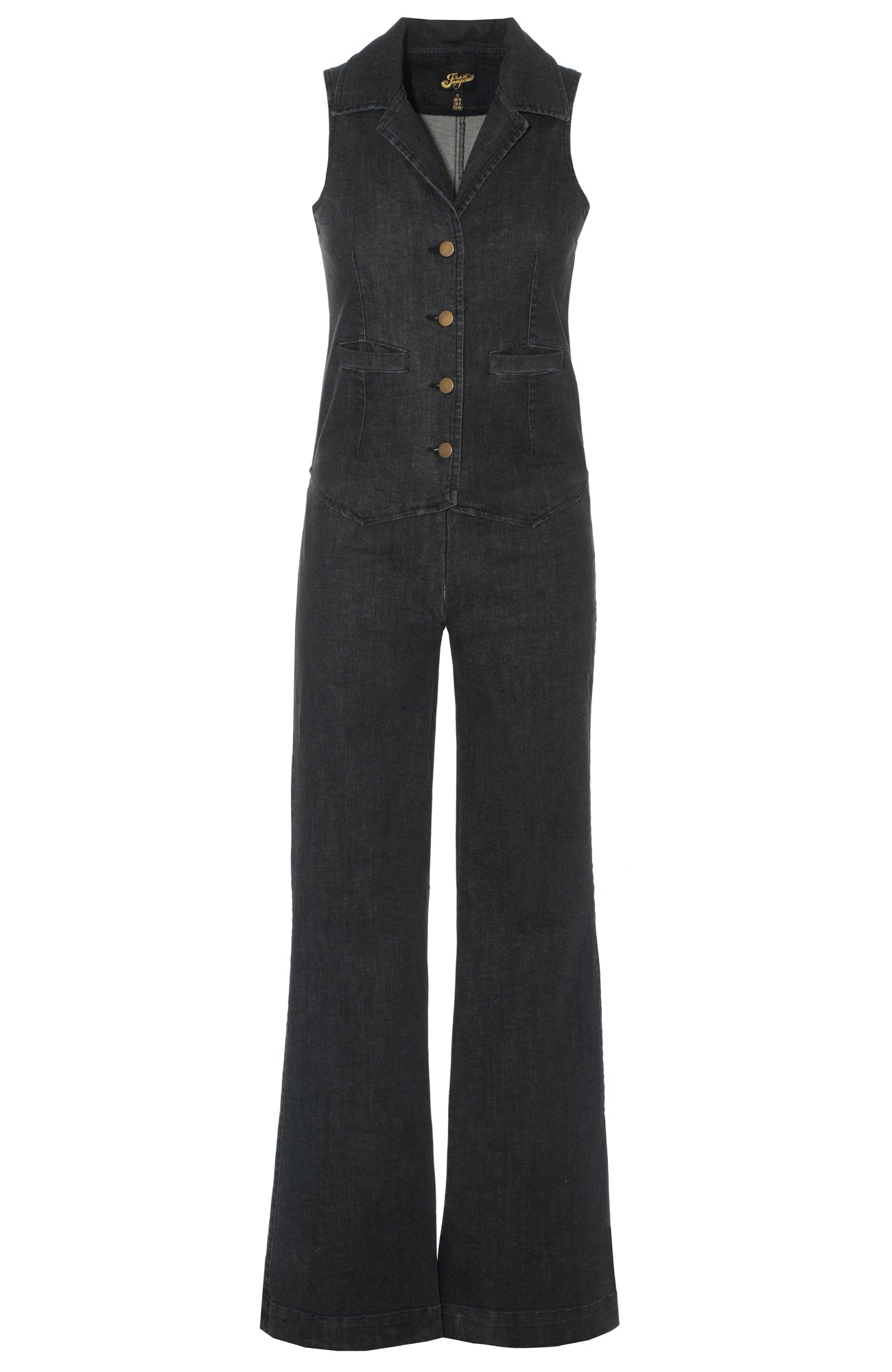 The *NEW* JESSIE in Washed Black Denim - Rock the Jumpsuit