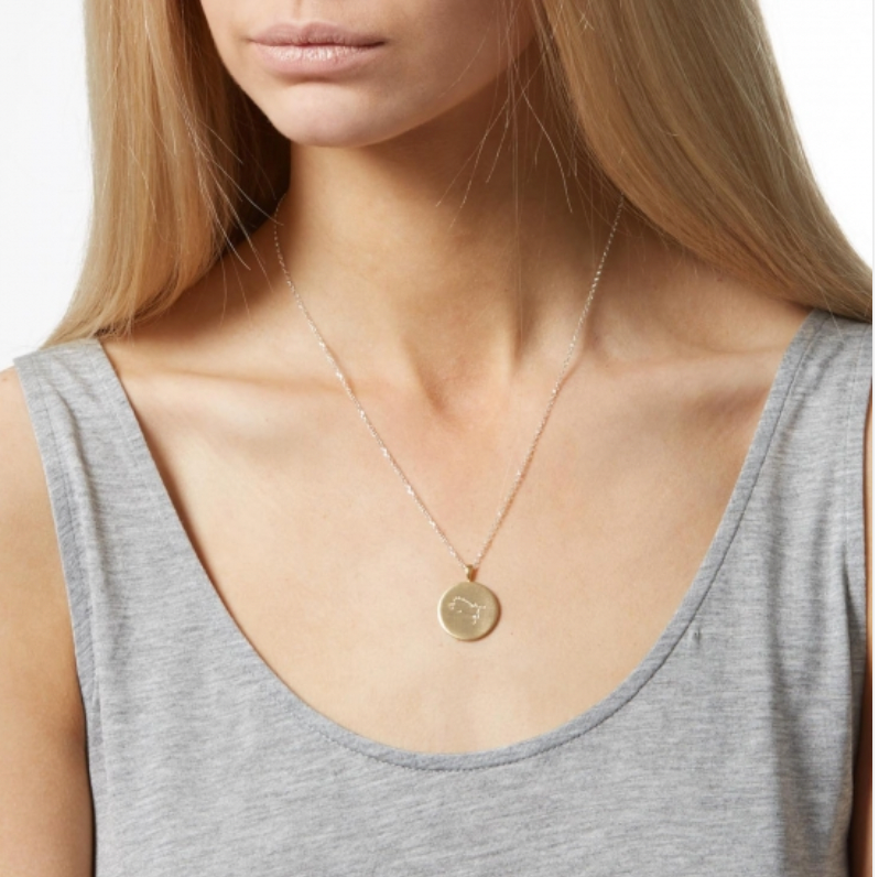 Aquarius Constellation Diamond Necklace - Rock the Jumpsuit