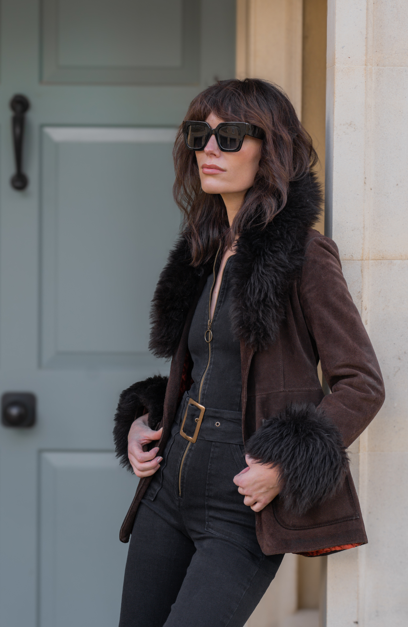 PATTI Jumpsuit in Black Denim - Rock the Jumpsuit