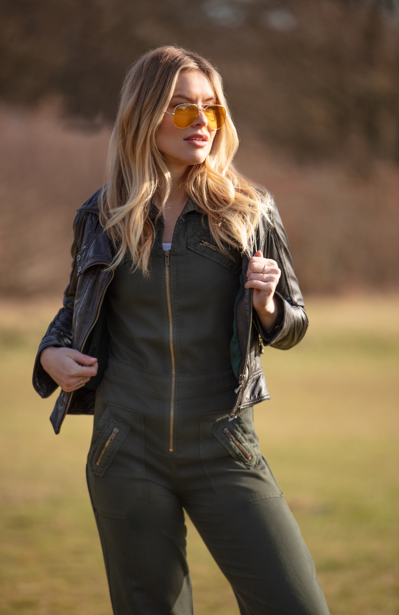 ZIGGY Boilersuit in retro khaki - Rock the Jumpsuit