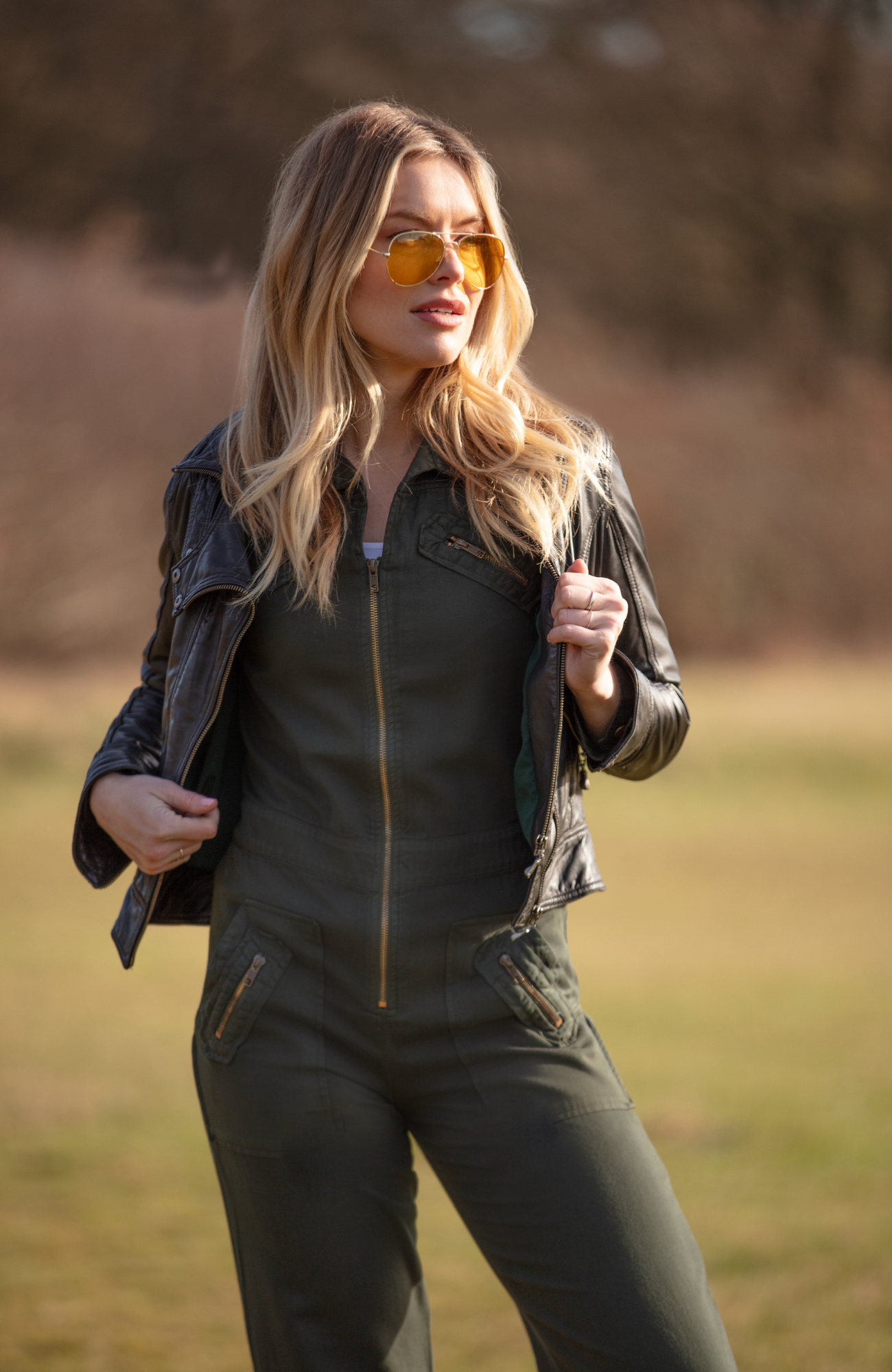 ZIGGY Boilersuit in retro khaki - Main Image