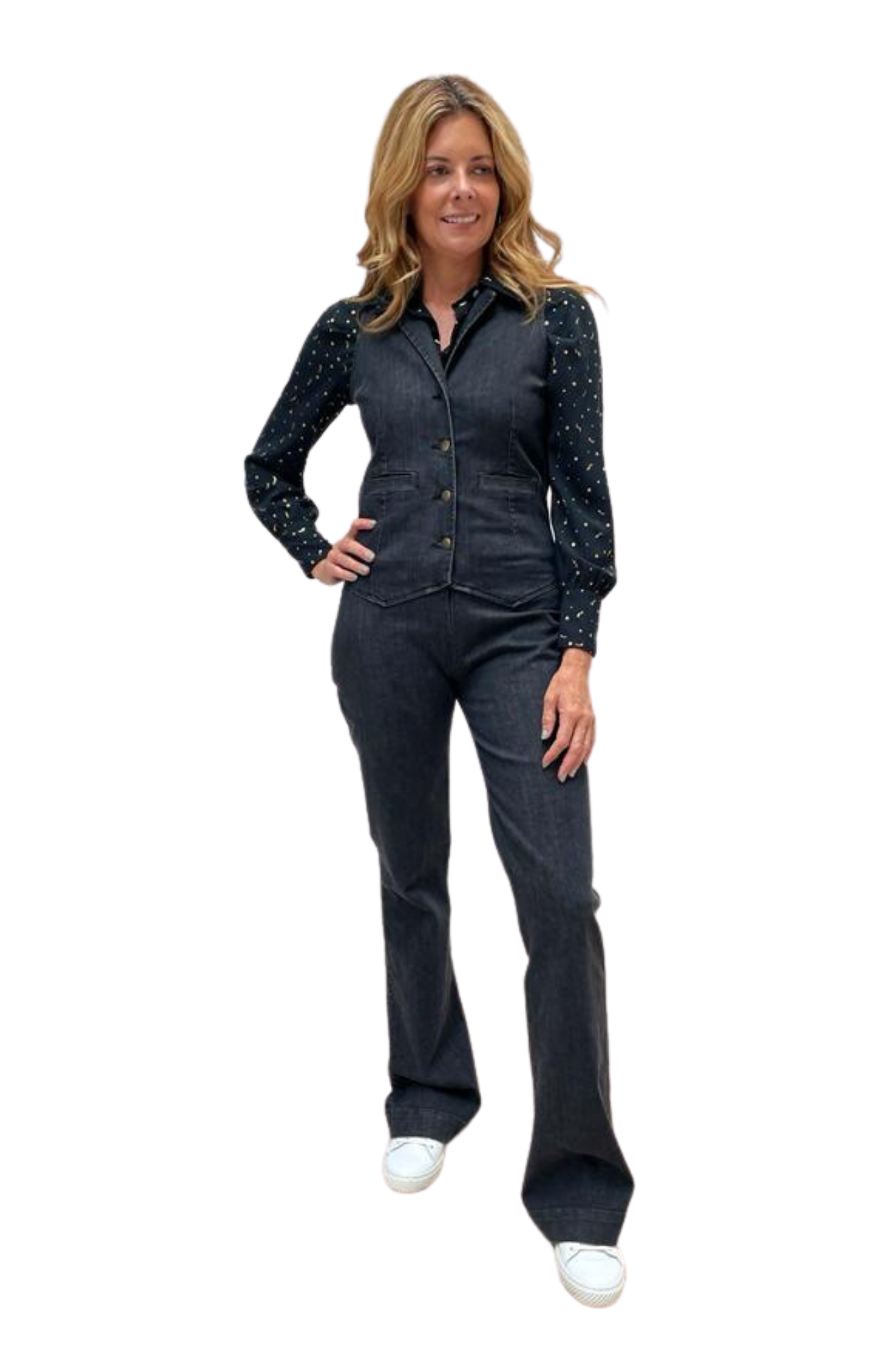 The *NEW* JESSIE in Washed Black Denim - Rock the Jumpsuit
