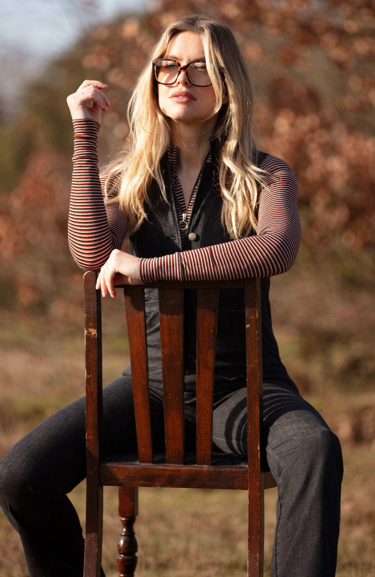 The *NEW* JESSIE in Washed Black Denim - Rock the Jumpsuit