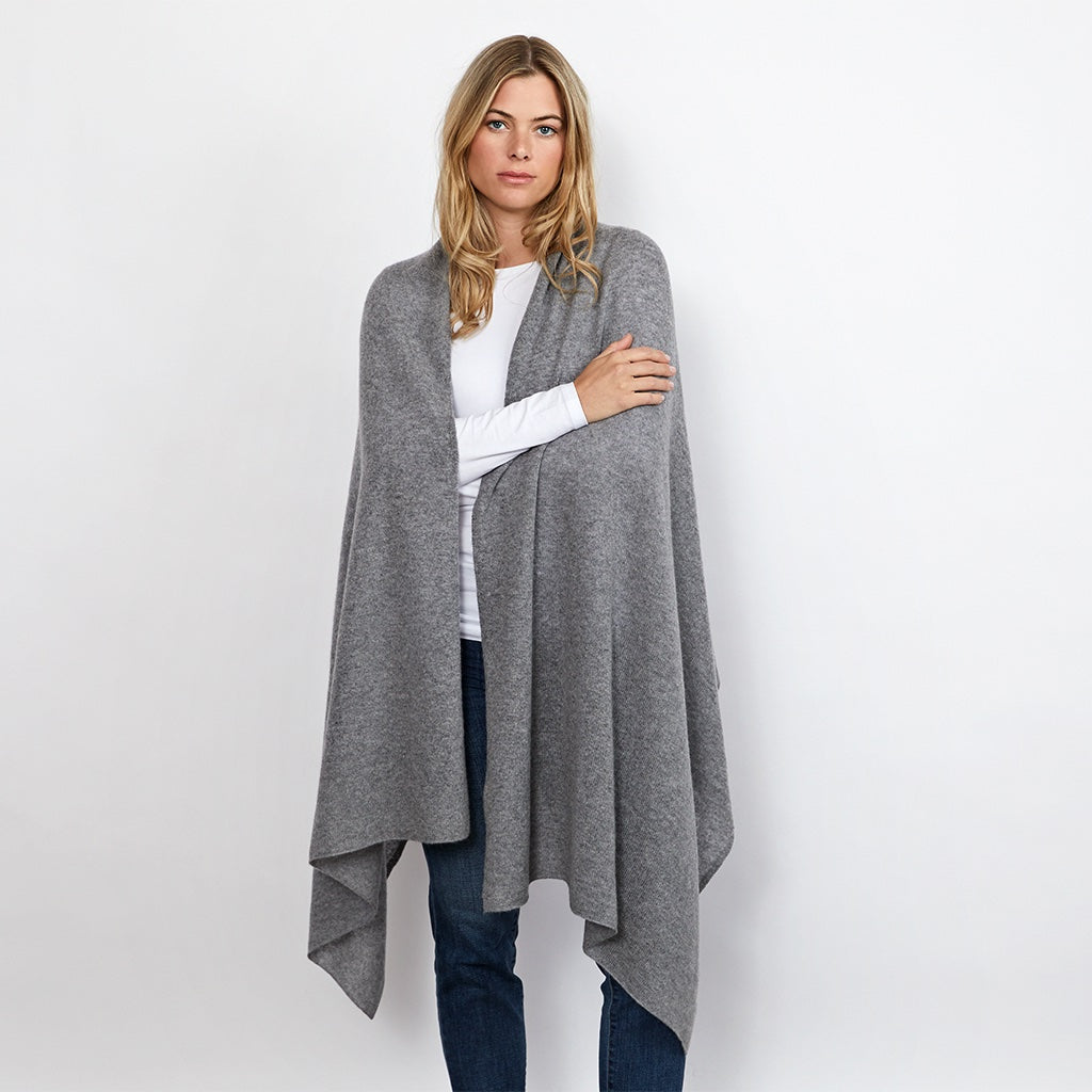 Lola Grey Cashmere Travel Wrap - Rock the Jumpsuit