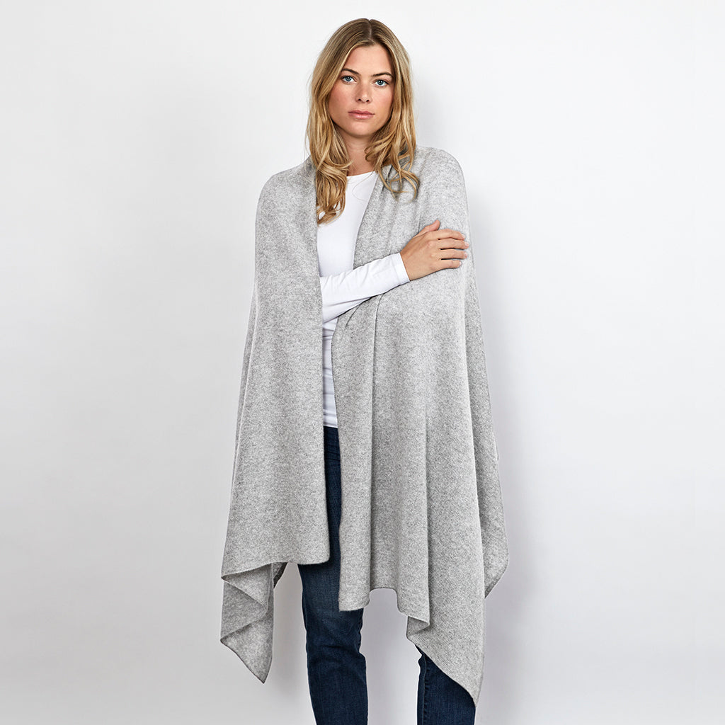 Lola Light Grey Cashmere Travel Wrap - Rock the Jumpsuit