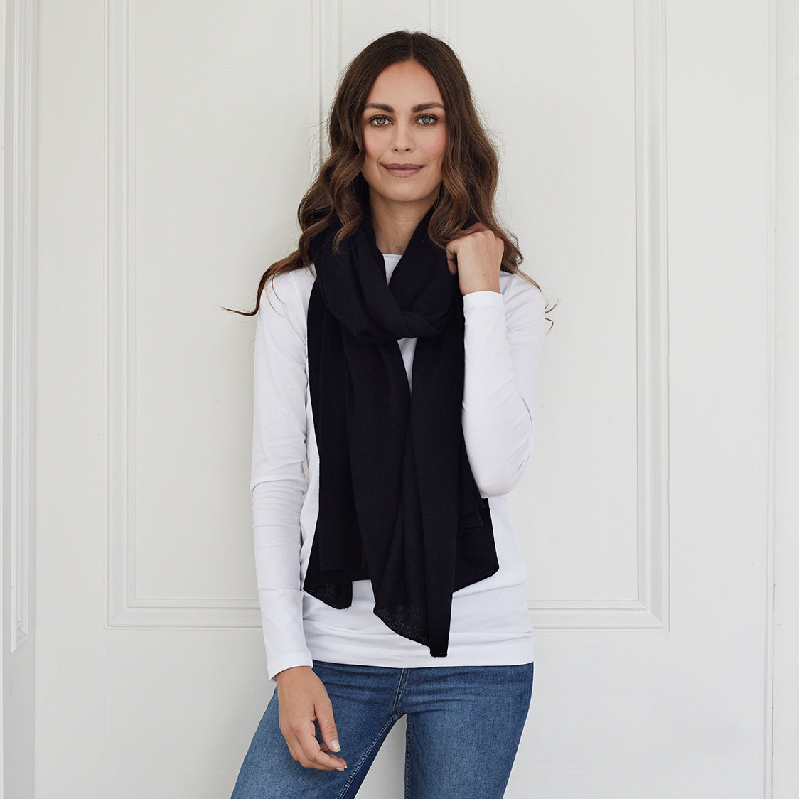 Lola Black Cashmere Travel Wrap - Rock the Jumpsuit