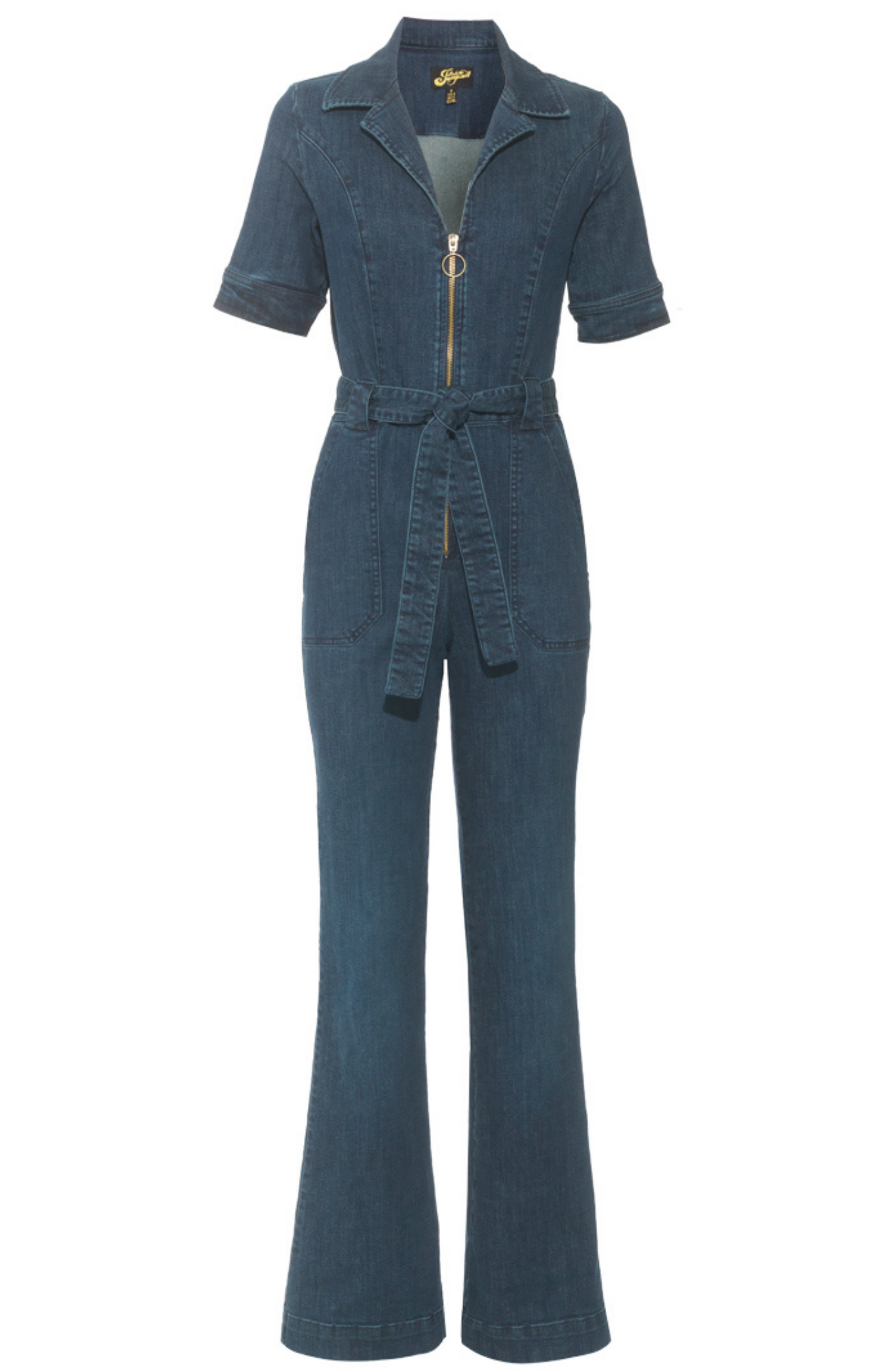 ANITA Short sleeve denim Jumpsuit - Rock The Jumpsuit
