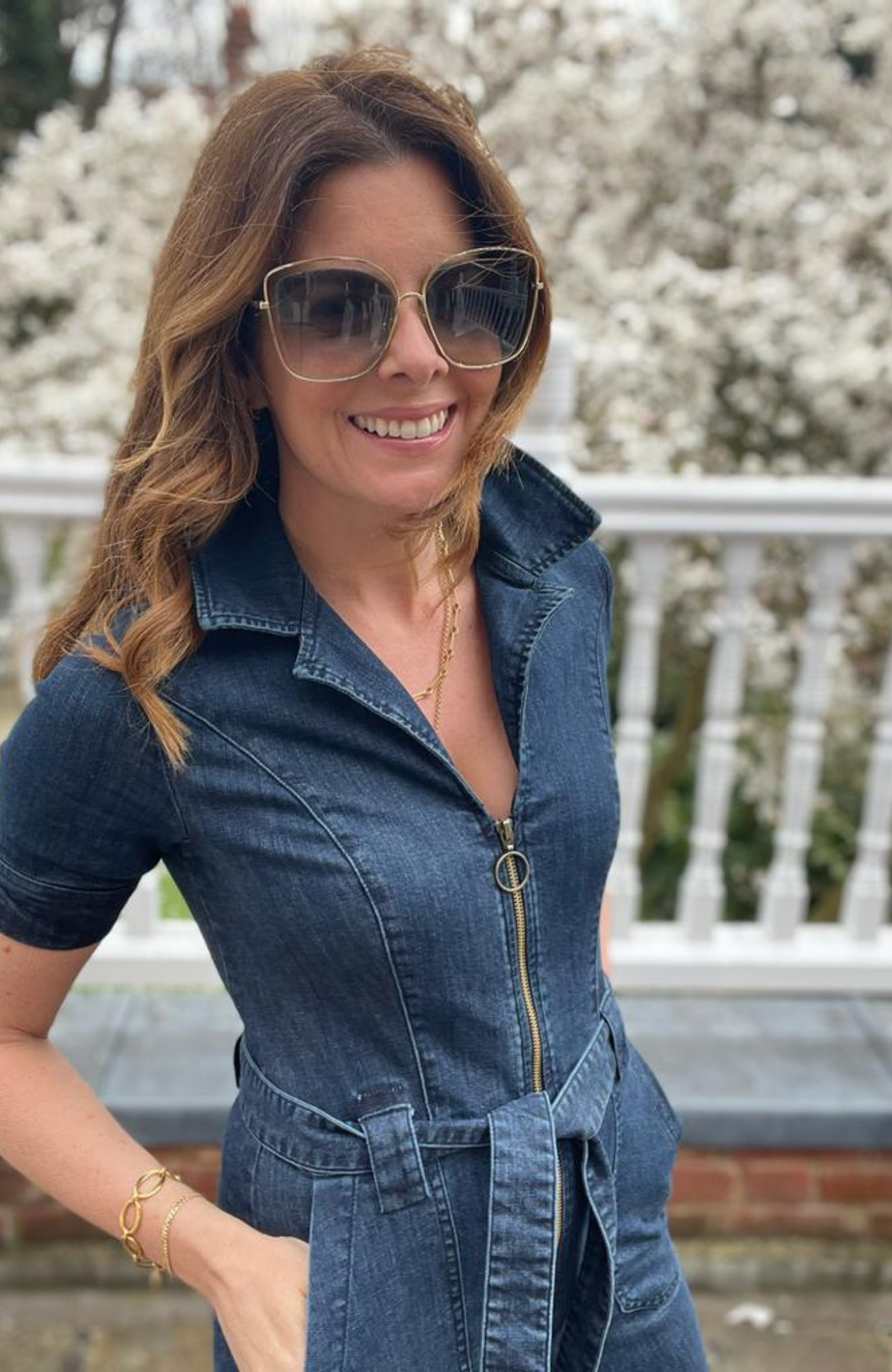 ANITA Short sleeve denim Jumpsuit - Rock The Jumpsuit