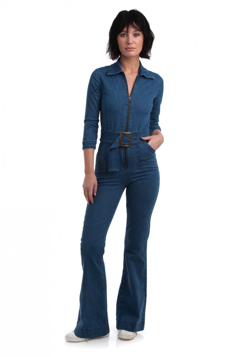PATTI 70s denim Jumpsuit - Rock The Jumpsuit