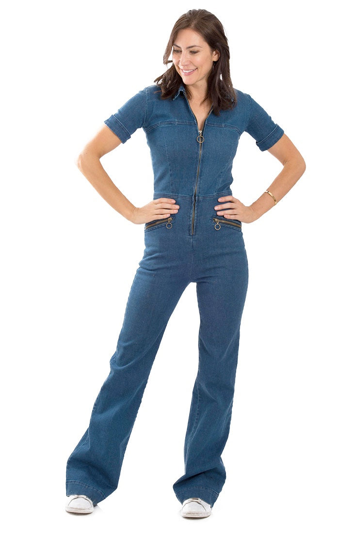 RUBY 70s Denim Jumpsuit - Rock The Jumpsuit