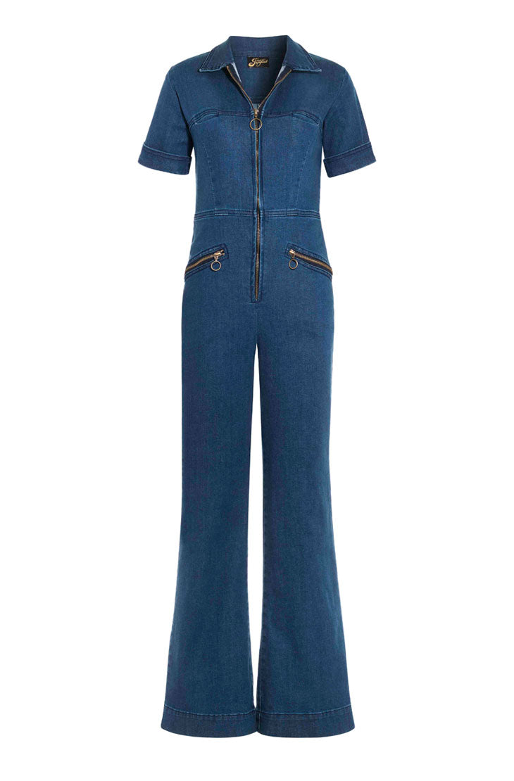 RUBY 70s Denim Jumpsuit - Rock The Jumpsuit